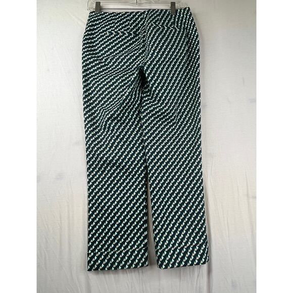 Boden True Green Geo Kensington turnup trouser pants, size 2P, EUC - Picture 10 of 10